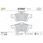 Valeo Fren Balatası Arka Wva 25212 C-Max 07-10 C-Max Iı 12-16 Focus Iı 04-12 Focus Iıı 12-17 Kuga Iı 14-19 Tournoe Connect 13>