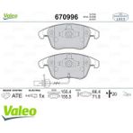 Valeo GDB1814 Audi A4 A5 09 Ön Balata