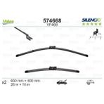 Valeo Mixdepo Silecek Silencio 65 40 X2 Flatblade-Muz Tipi VM468 Peugeot Partner 2 08 Berlingo 08