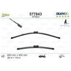 Valeo Muratech Silecek Ön 650MM 450MM Bmw B38N U11 F48 Leon St Ibiza Arona Opel Crosslan Citroen C3 Aircross 2 - Siyah