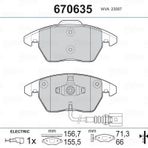 VALEO ON FREN BALATASI CADDY 03 GOLF V A3 OCTAVIA TOURAN TOLEDO 04 PASSAT JETTA 05 FISLI