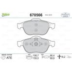 Valeo ÖN FREN BALATASI RENAULT LAGUNA 2 2001-2005 LAGUNA 3 2007-2015 MEGANE 2 2002 7701206598 7701208183 7701209808