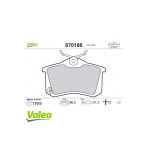 Valeo Vag Arka Fren Balatası Megane Iı A3 Golf Passat İi,İii,İv Vento Jetta Iı Octavıa Cordoba İbiza T