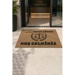 Valerine Life Avukat Hukuk Bürosu Coco Hoş Geldiniz İşyeri Koko Kapı Önü Paspası 50X90cm Kişiye Firmaya Özel