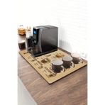 Valerine Life Barista Matı Sıvı Geçirmez Büyük Boy XXL Kahve Barı Espresso Kahve Makinesi Pad 40x90cm (Krem)