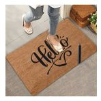Valerine Life El Yazılı Helllooo ve Kalem Welcome Hoş Geldiniz Kapı Önü Paspası 45x70cm