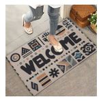 Valerine Life Geometrik Bohem Temalı Welcome Kapı Önü Paspası 45x70cm