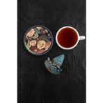 Valerine Life Gül ve Kiraz Desenli Yıkanabilir Kaydırmaz Ofis Çay ve Fincan Bardak Altlığı 10x10cm 6