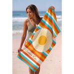 Valerine Life isme Kişiye Özel Renkli Güneşli Plaj Havuz Spa Sauna Spor Havlusu 70x140cm Pamuklu Yük