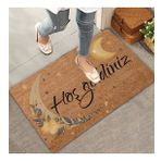 Valerine Life Mehtap Ay ve Yıldız Temalı Hoş Geldiniz Kapı Önü Paspası 45x70cm