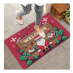 Valerine Life Noel Babalı Yılbaşı Tabelası Welcome Kapı Önü Paspası 45x70cm