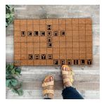Valerine Life Scrabble Welcome Home Kişiye, İsme ve Aileye Özel Family Kapı Önü Paspası 45x70cm