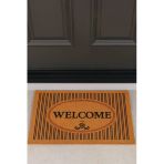 Valerine Life Velür Coco Dokulu Welcome Hoş Geldiniz Kapı Önü Dış Mekan Paspası 45X70cm 27Ycm260103