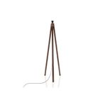 Valerino 1660A Tripod Lambader Ayağı - 120 cm Kahverengi%100 MDF Üçlü Ahşap Ayak, E27 Duy Elektrik Tesisatı Dahil, 2 Metre Ara Puarlı Kablo, Modern ve Rustik Abajur Gövdesi
