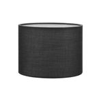 Valerino Antrasit Silindir Lambader Şapkası - 30 cm Çaplı Modern Abajur Başlığı, E27 Duy Uyumlu Yedek Kumaş Başlık, Mat Füme Köşe Aydınlatma Aksesuarı (LB805)