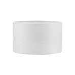 Valerino Beyaz Silindir Lambader Şapkası - 30 cm Çaplı Modern Abajur Başlığı, E27 Duy Uyumlu Yedek Kumaş Başlık, Sade ve Aydınlık Köşe Aydınlatma Aksesuarı (LB814)