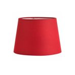 Valerino Kırmızı Konik Lambader Şapkası - 35 cm Geniş Çaplı Abajur Başlığı, E27 Duy Uyumlu Yedek Kumaş Başlık, Canlı ve Çarpıcı Köşe Aydınlatma Aksesuarı (LB828)