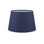 Valerino Lacivert Konik Lambader Şapkası - 35 cm Geniş Çaplı Abajur Başlığı, E27 Duy Uyumlu Yedek Kumaş Başlık, Modern ve Şık Köşe Aydınlatma Aksesuarı (LB829)