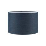 Valerino Lacivert Silindir Lambader Şapkası - 30 cm Çaplı Modern Abajur Başlığı, E27 Duy Uyumlu Yedek Kumaş Başlık, Derin ve Şık Köşe Aydınlatma Aksesuarı (LB818)