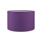 Valerino Mürdüm Silindir Lambader Şapkası - 30 cm Çaplı Modern Abajur Başlığı, E27 Duy Uyumlu Yedek Kumaş Başlık, Şık ve Sofistike Köşe Aydınlatma Aksesuarı (LB821)