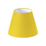Valerino Sarı Konik Lambader Şapkası - 35 cm Geniş Çaplı Abajur Başlığı, E27 Duy Uyumlu Yedek Kumaş Başlık, Canlı ve Enerjik Köşe Aydınlatma Aksesuarı (LB823)
