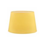 Valerino Sarı Konik Lambader Şapkası - 35 cm Geniş Çaplı Abajur Başlığı, E27 Duy Uyumlu Yedek Kumaş Başlık, Canlı ve Pozitif Köşe Aydınlatma Aksesuarı (LB827)