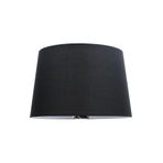 Valerino Siyah Konik Lambader Şapkası - 35 cm Geniş Çaplı Abajur Başlığı, E27 Duy Uyumlu Yedek Kumaş Başlık, Modern ve Şık Aydınlatma Aksesuarı (LB839)