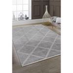 Valery Home Rodney Vl Yıkanabilir Kaydırmaz Çift Taraf Pamuk Dokuma A Gümüş Premium Kalite Kilim 160 X 230