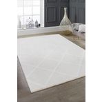 Valery Home Rodney Vl Yıkanabilir Kaydırmaz Çift Taraf Pamuk Dokuma Beyaz Premium Kalite Kilim