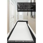 Valery Home Vl Comfort Ponpon Saçaklı Peluş Düz Yolluk Beyaz