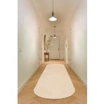 Valery Home Vl Oval Comfort Overloklu Peluş Yolluk Bej