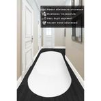 Valery Home Vl Oval Comfort Overloklu Peluş Yolluk Beyaz