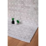 Valery Home Voyage%100 Akrilik Yumuşak Dokulu Halı Kilim Salon Mutfak Koridor Yolluk Dokuma Makine Halısı,Ac-113 Gri 100 X 500