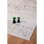 Valery Home Voyage%100 Akrilik Yumuşak Dokulu Halı Kilim Salon Mutfak Koridor Yolluk Dokuma Makine Halısı,Ac-215 Vizon 80 X 150