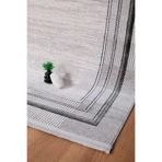 Valery Home Voyage%100 Akrilik Yumuşak Dokulu Halı Kilim Salon Mutfak Koridor Yolluk Dokuma Makine Halısı,Ac-410 Gri 150 X 233