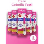 Valfast Erken Gebelik Testi (5'li Avantaj Paketi) Yüksek Hassasiyetli ve Erken Sonuç Veren Çubuk