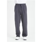Valiberta Hafif ve Rahat Müslin Baggy Erkek Pantolon - Füme