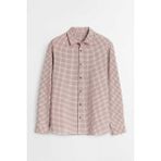 Valiberta Jonas Ekose Küçük Kareli Relaxed Fit %100 Pamuklu Flanel Kumaş Erkek Gömlek - Bej - XL