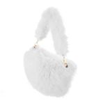 VALICLUD 1 Pc Peluş Küçük Kare Çanta Kadınlar Için Seyahat Çantaları Askılı Çanta Çapraz Vücut Çanta Kadın Kese Çanta Kadın Kadınlar Için Bez Çantalar El Çantaları Kürk Light Grey