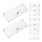 VALICLUD 10adet Şeffaf Gözlük Kılıfı Seti Taşınabilir Ve Hafif Gözlüklerinizi Korur Günlük Kullanım İçin Uygun Unisex Güneş Ve Gözlük Saklama Kutusu