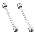VALICLUD 2 Adet Saat Borusu Çubukları Saat Vida Çubukları Onarım Saat Vida Borusu Bağlantıları Saat Kayışı Bağlantı Çubukları 18mm İç Çap Çelik Saat Parçaları