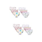VALICLUD 4 Adet Bebek Üçgen Pantolon Çocuklar Çizgi Film Baskı Külot Bikini Külot Kız Iç Çamaşırı Kızlar Bebek Yürüyor Iç Çamaşırı Külot Kız Külot Kız Çocuk Avrupa Ve Amerika Pantolonlar