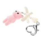 VALICLUD Ayı Anahtarlık Sırt Çantası Takılar Peluş Anahtarlık Peluş Ayı Kolye Doldurulmuş Hayvanlar Anahtarlık Ayı Doldurulmuş Hayvan Sevimli Anahtar Kolye Hayvan Peluş Oyuncak Reçine Pembe