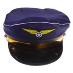 VALICLUD Büyük Harfler kaptan şapkası uçak pilot Giyim uçuş şapkası süslemek uçuş görevlisi denizci şapkası polyester Cosplay Kostümleri
