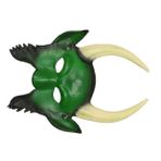 VALICLUD Kostüm Aksesuar Cadılar Bayramı Maskesi Benzersiz 3d Boynuzlu Şeytan Maskesi Karnaval Maskesi Yeşil Kapak İçin