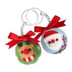 VALICLUD Noel Geyiği Ve Noel Baba Anahtarlık DIY Yün Noel Çanta Sırt Çantası Takılar Için Anahtarlık Keçe Estetik Anahtarlık Araba Anahtarları Anahtarlık