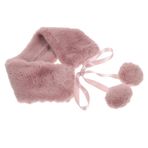 VALICLUD peluş eşarp kışlık boyunluk pembe eşarp sahte yaka sahte eşarp tavşan eşarp kız bebek atkı kız kış eşarp kürklü eşarp kadınlar için sıcak eşarp loli Giyim Özlemek