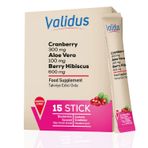 Validus Cranberry Aloe Vera Tea Tree Oil 15 Saşe