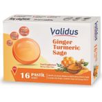 Validus Ginger + Turmeric + Sage + Honey 16 Pastille