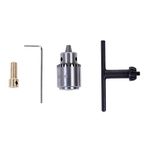 VALINK Küçük motor için matkap aynası, sıkıştırma aralığı 0,3 – 4 mm, JTO konik matkap aynası anahtarlı, 3,17 mm, pirinç şaft bağlantısı